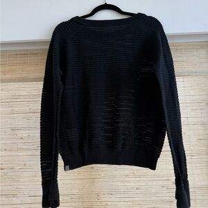 EUC - Lululemon pointelle knit cotton sweater
